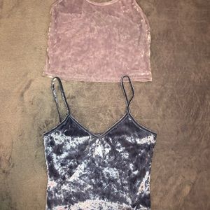 2 velvet tops